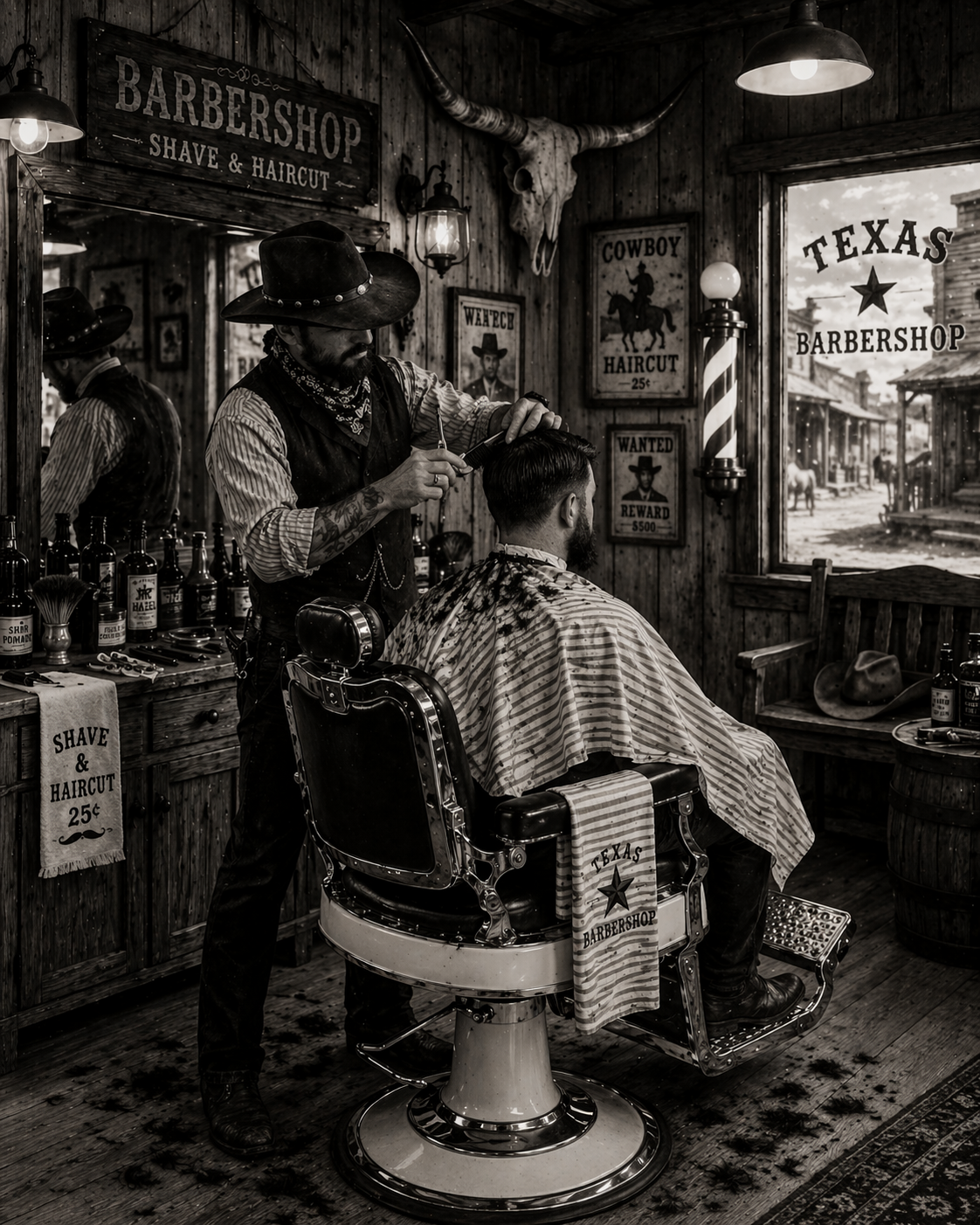 Classic barber chair