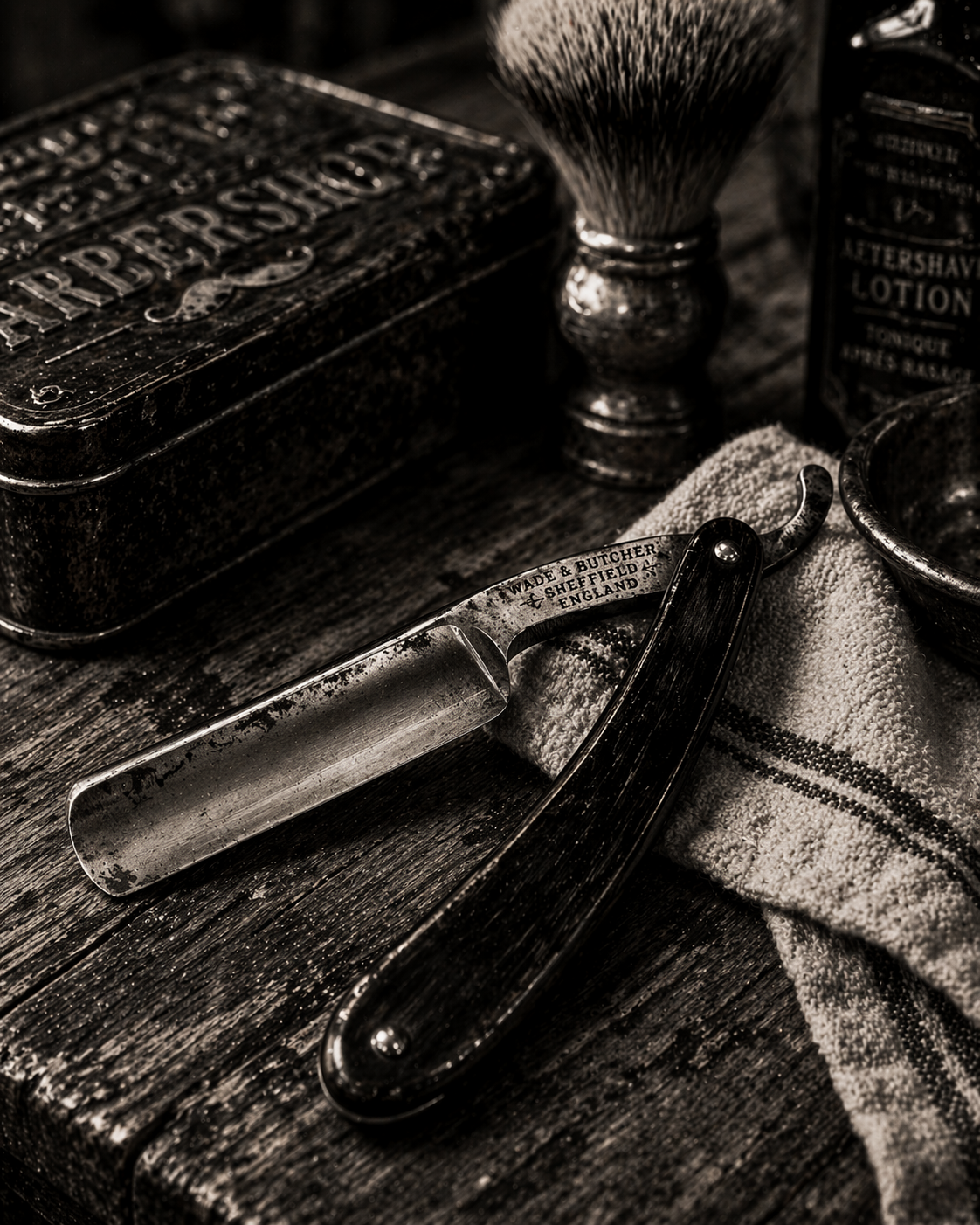 Straight razor detail